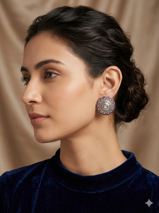 Classic Oxidized Dark Pink Tops