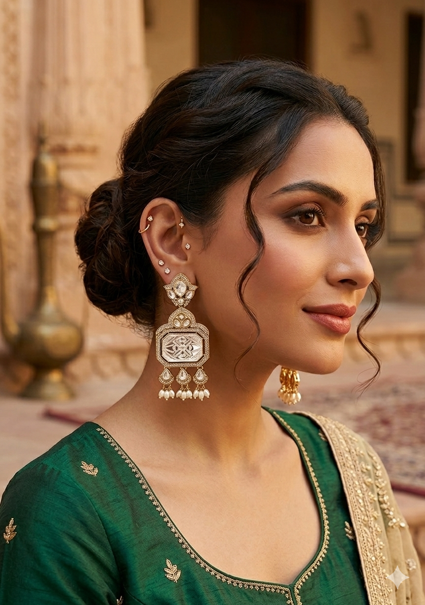 Regal Pearl Drops Earrings