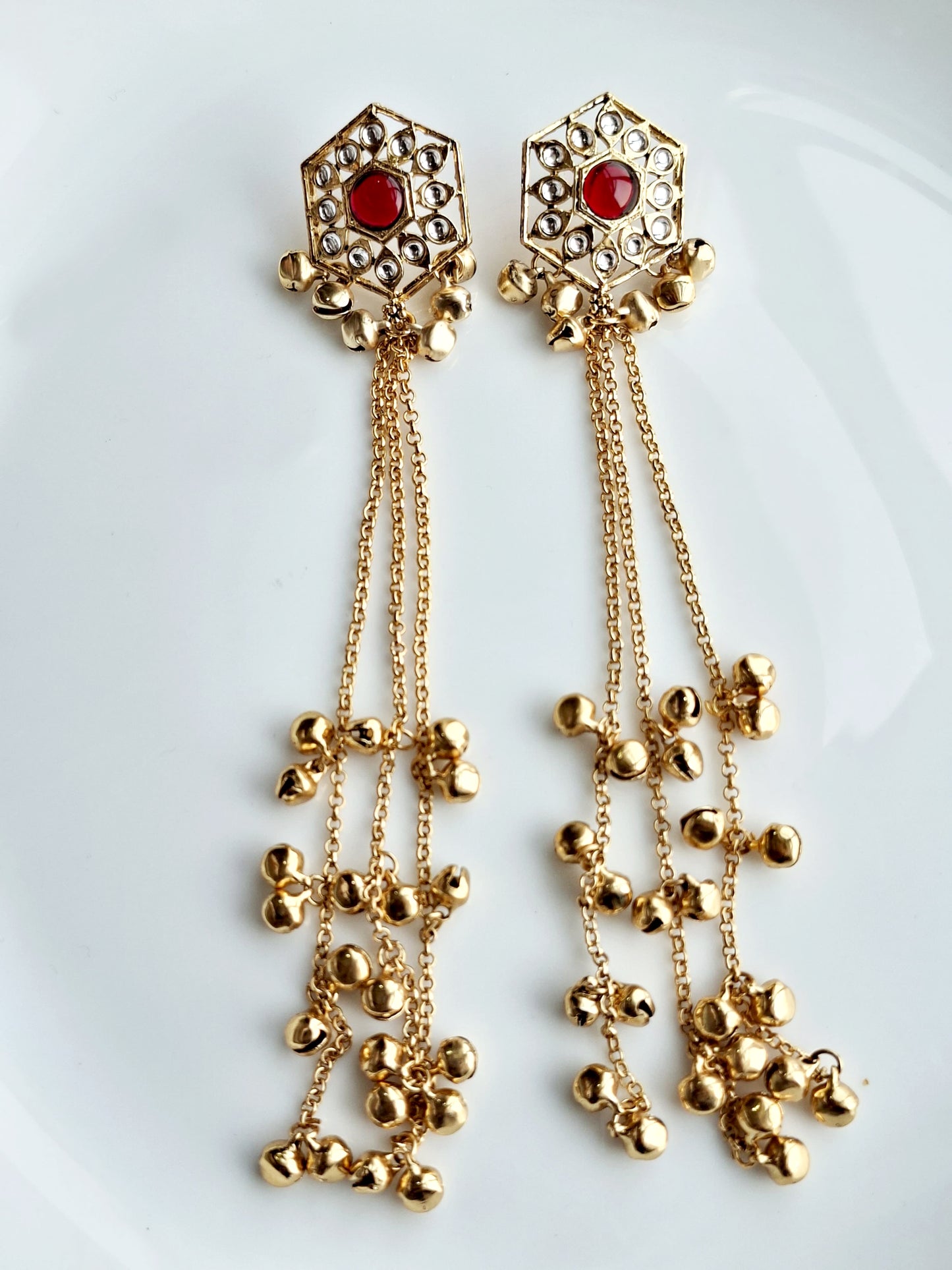 Midnight Crescent Heritage Stud Earrings