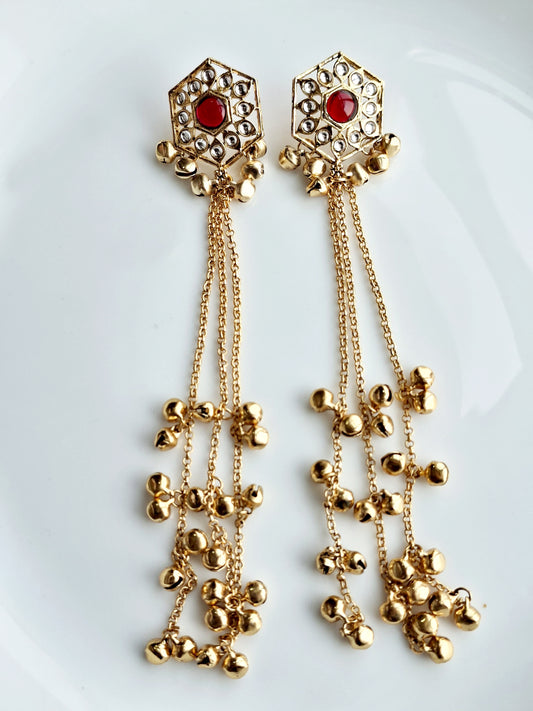 Midnight Crescent Heritage Stud Earrings