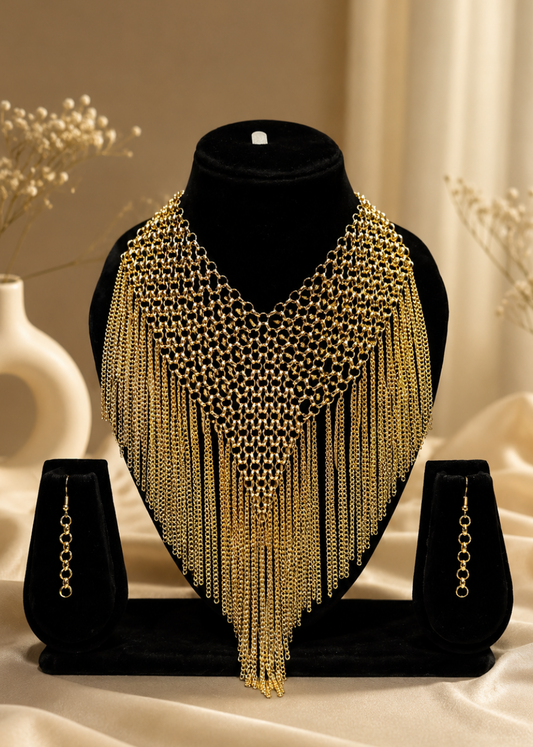 Aurelia Chain Earrings & Necklace