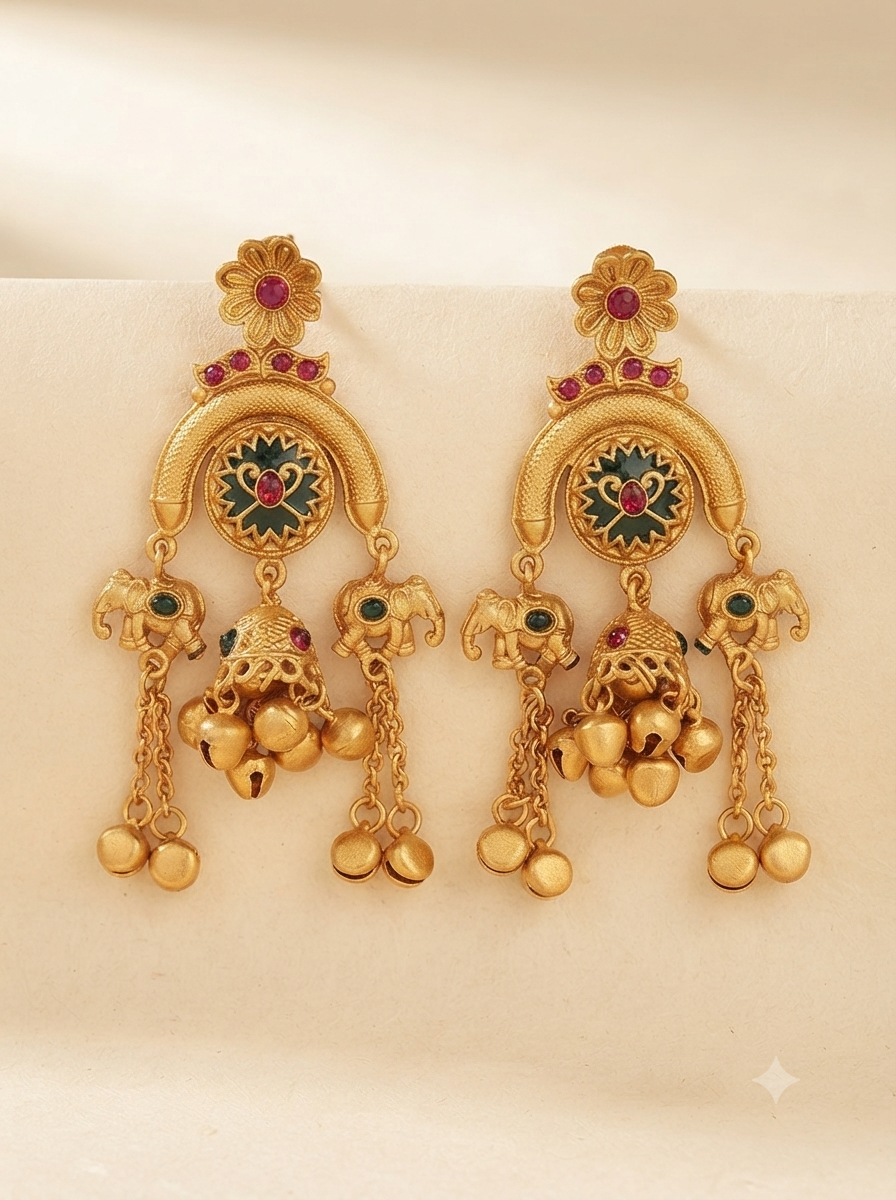 Mayur Meenakari Heritage Earrings 1 (Copy) (Copy) (Copy) (Copy)