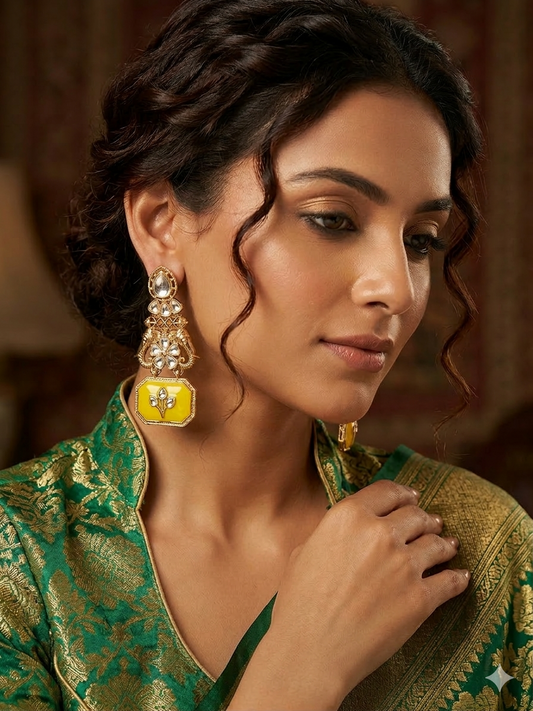 Blush Quartz Elephant Heritage Drop Earrings