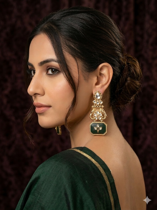 Blush Quartz Elephant Heritage Drop Earrings