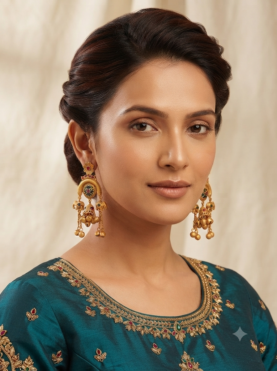 Mayur Meenakari Heritage Earrings 1 (Copy) (Copy) (Copy) (Copy)