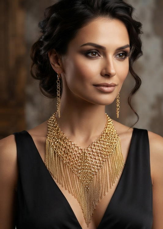 Aurelia Chain Earrings & Necklace