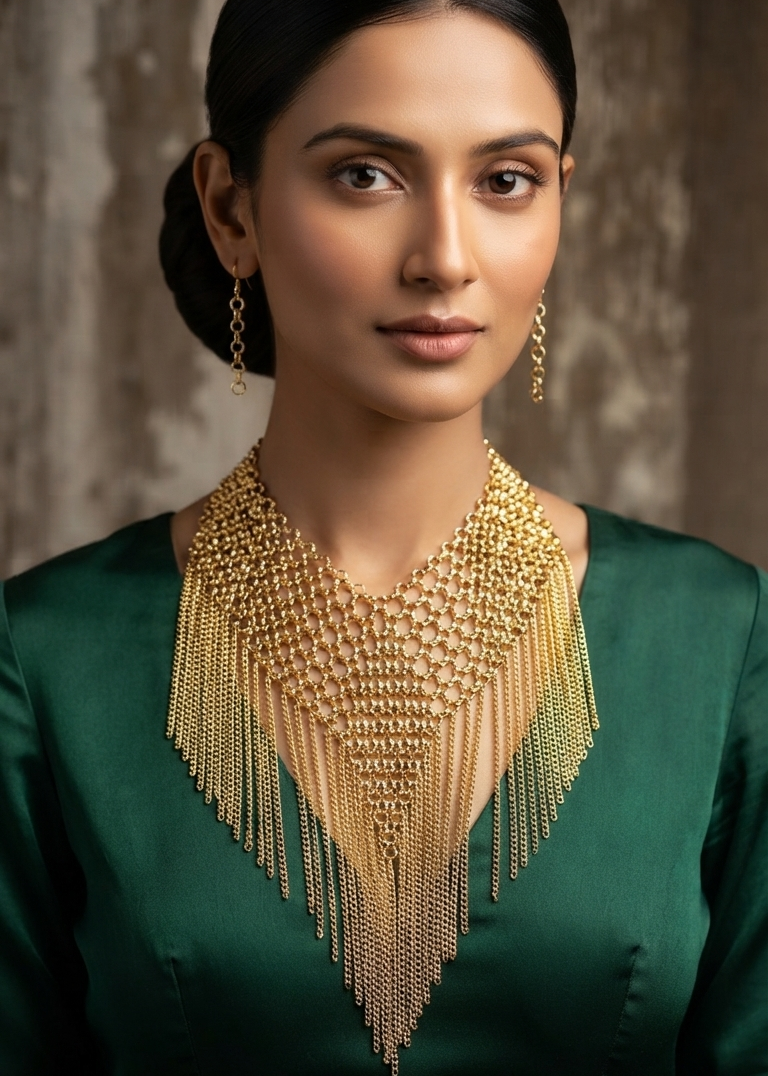 Aurelia Chain Earrings & Necklace