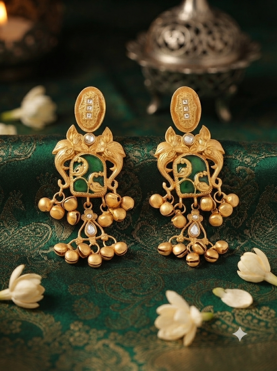 Emerald Bloom Earrings
