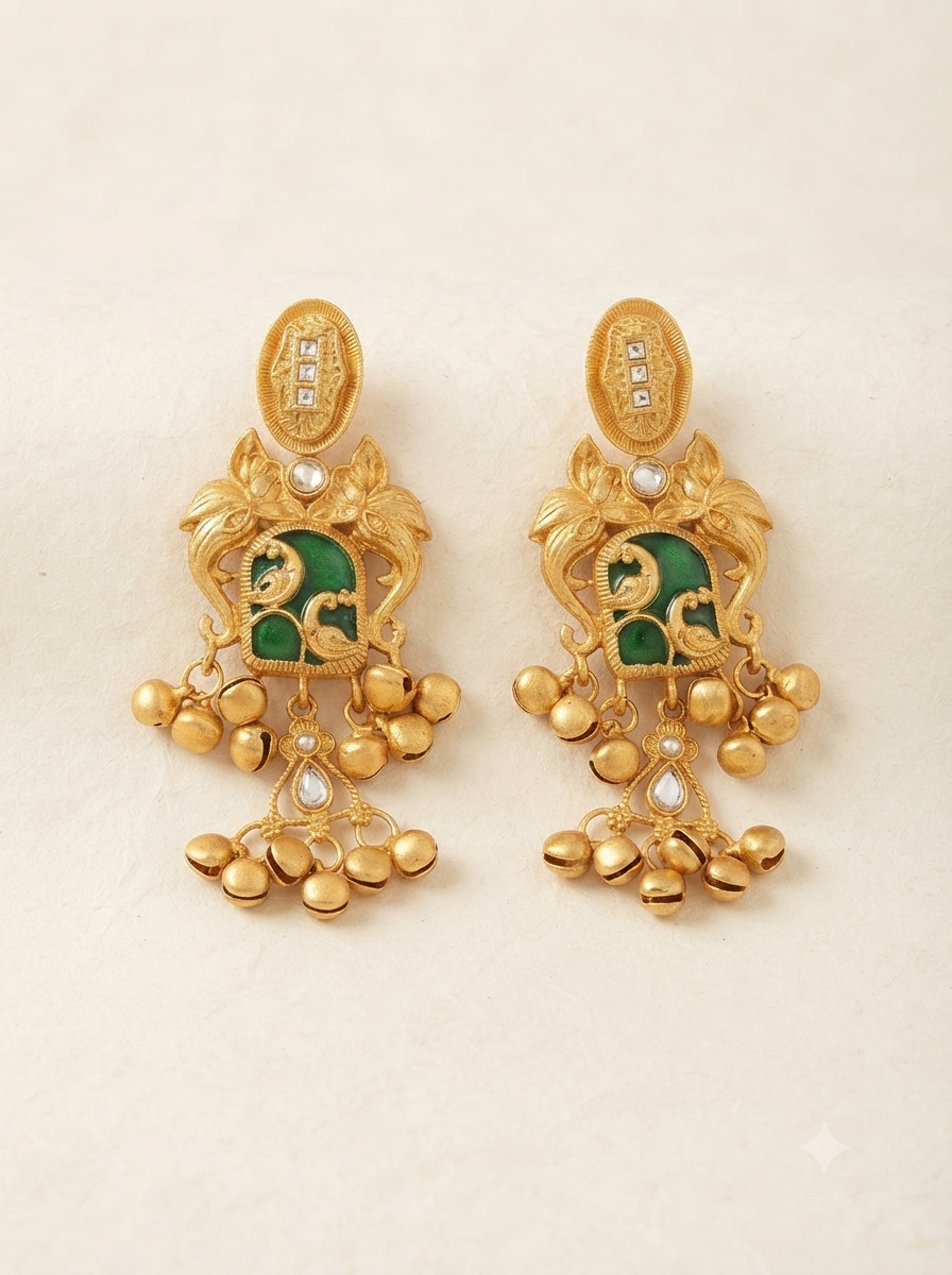 Emerald Bloom Earrings