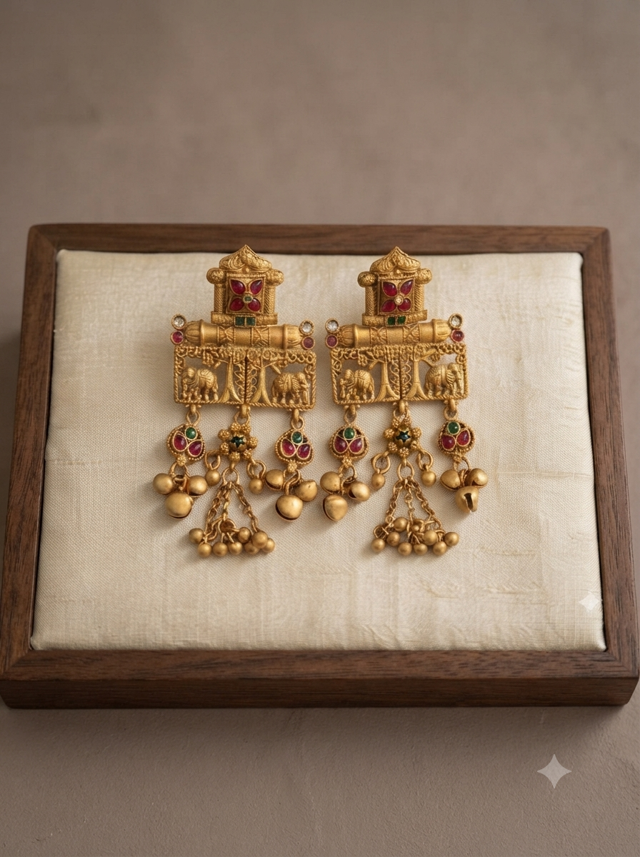 Rajwada Gajraj Earrings