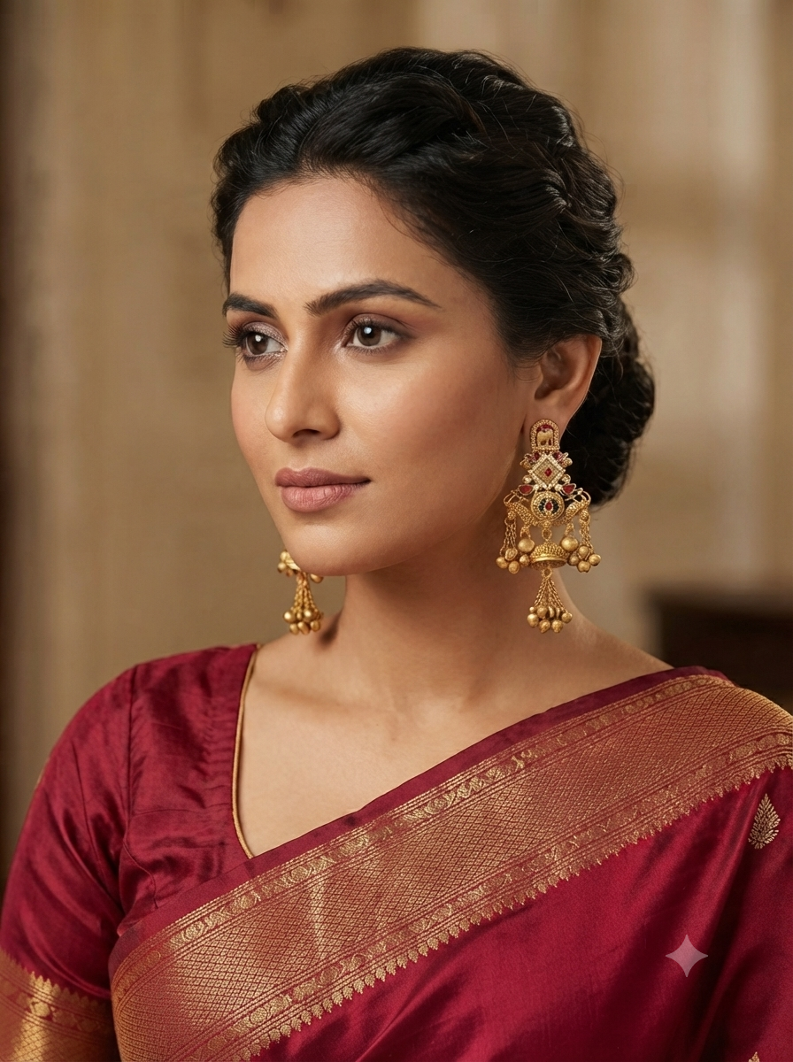 Mayur Meenakari Heritage Earrings 1 (Copy) (Copy)