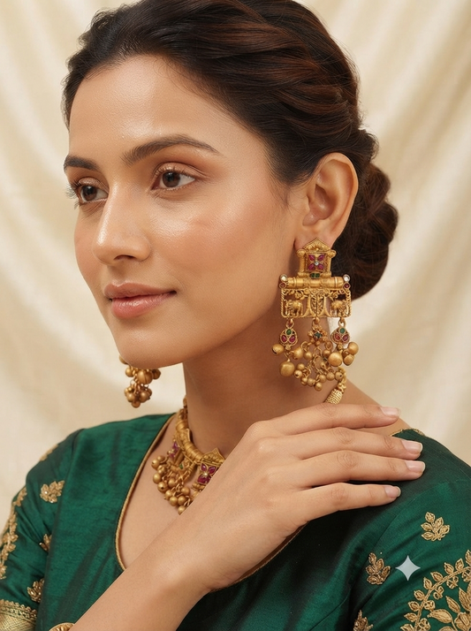 Rajwada Gajraj Earrings