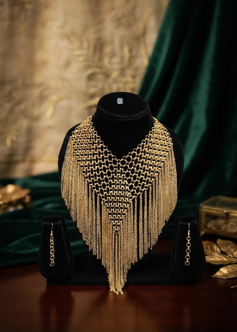Aurelia Chain Earrings & Necklace