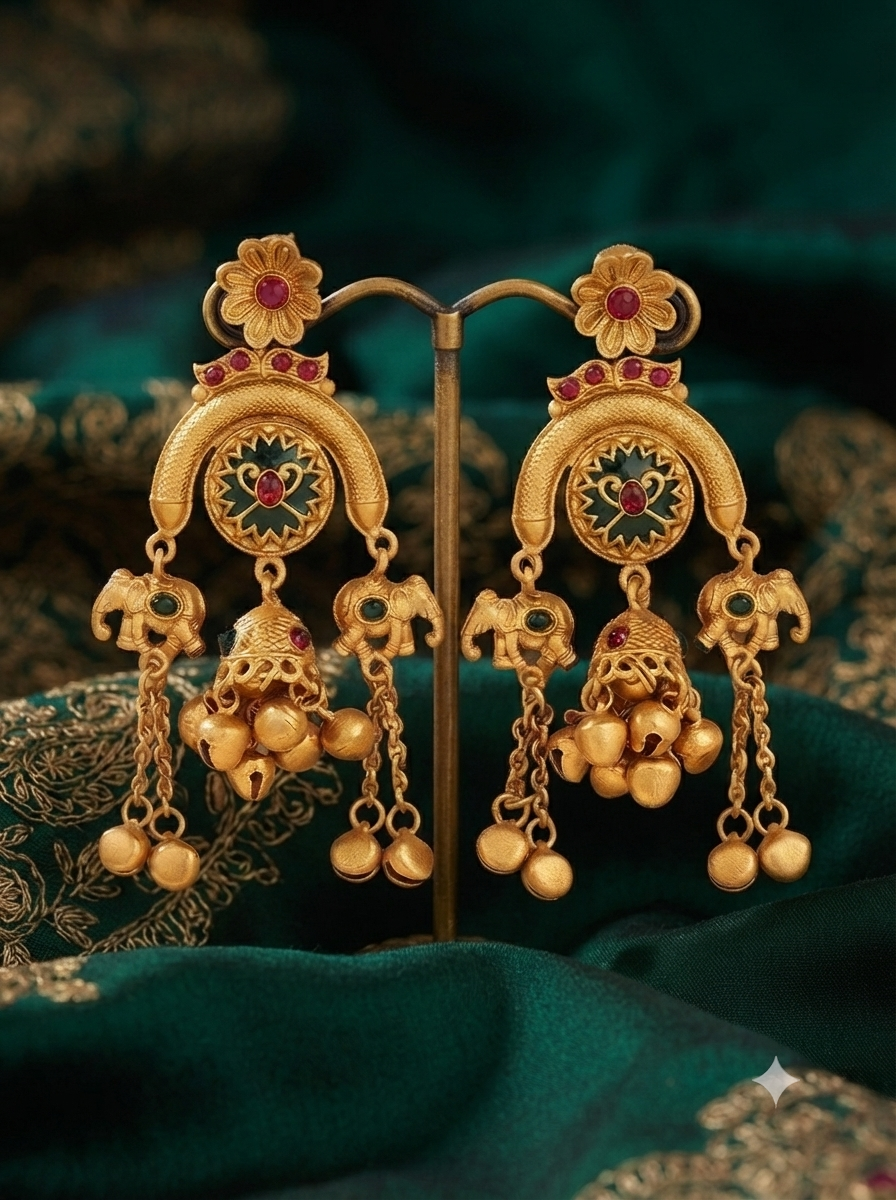 Mayur Meenakari Heritage Earrings 1 (Copy) (Copy) (Copy) (Copy)