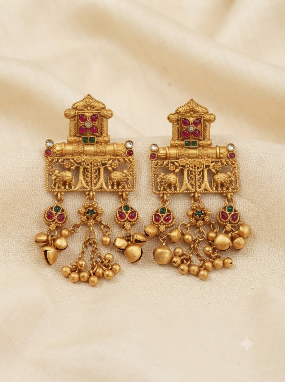 Rajwada Gajraj Earrings
