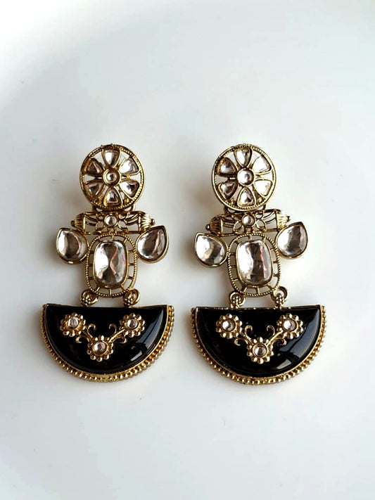 Royal Ruby Crescent Heritage Earrings