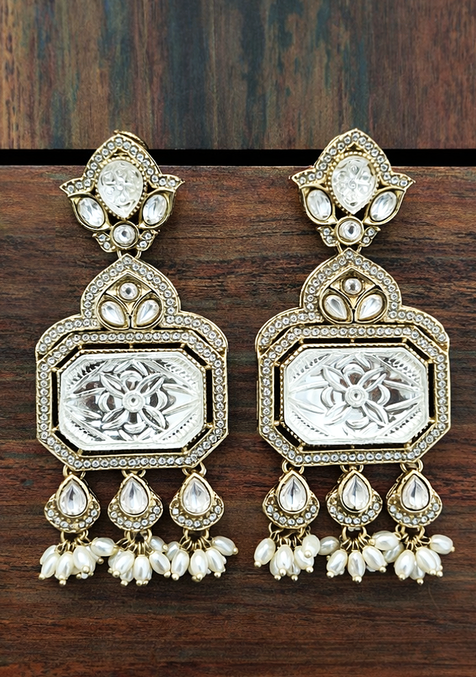 Regal Pearl Drops Earrings