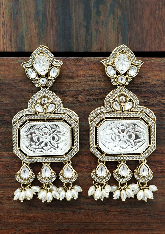 Regal Pearl Drops Earrings